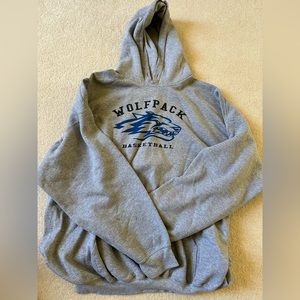 grey oversized hoodie sweatshirt